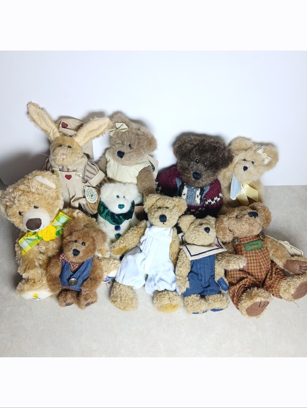 10 Boyds Bears Plush Lot Bear Dog Rabbit Stuffed Animal New & Pre-owned